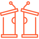 debate stands