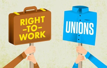 Picture of rtw vs unions